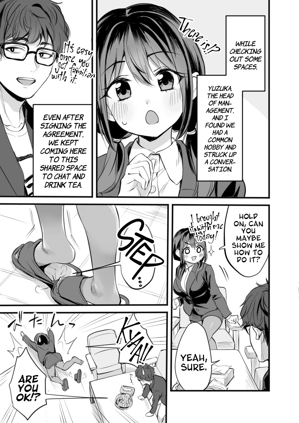 Hentai Manga Comic-In A Rented Office With Yuzuka-Read-4